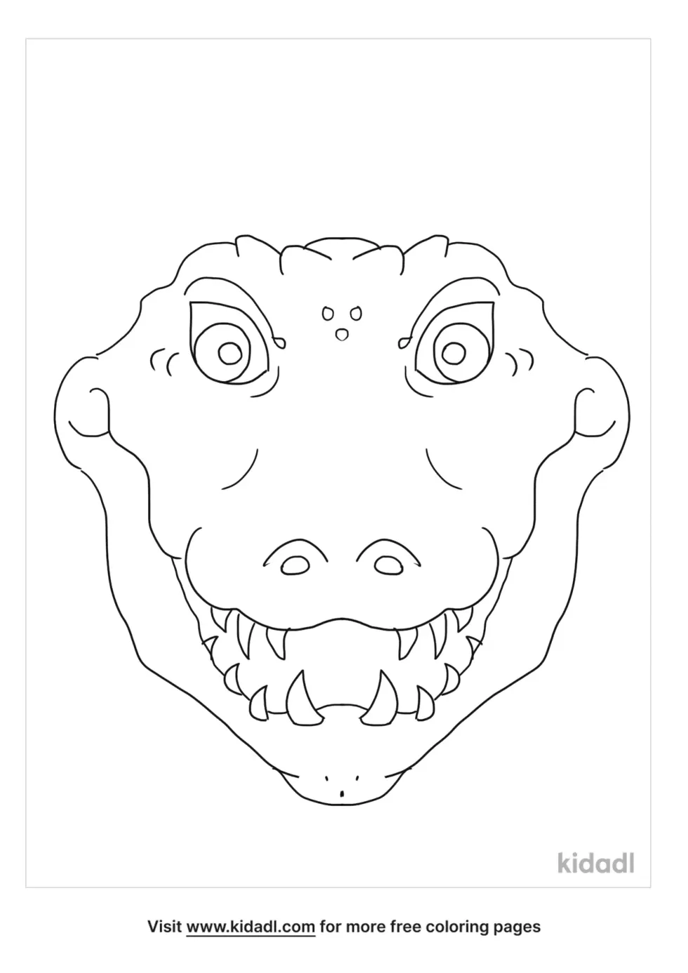 Alligator Mask Template | Kidadl