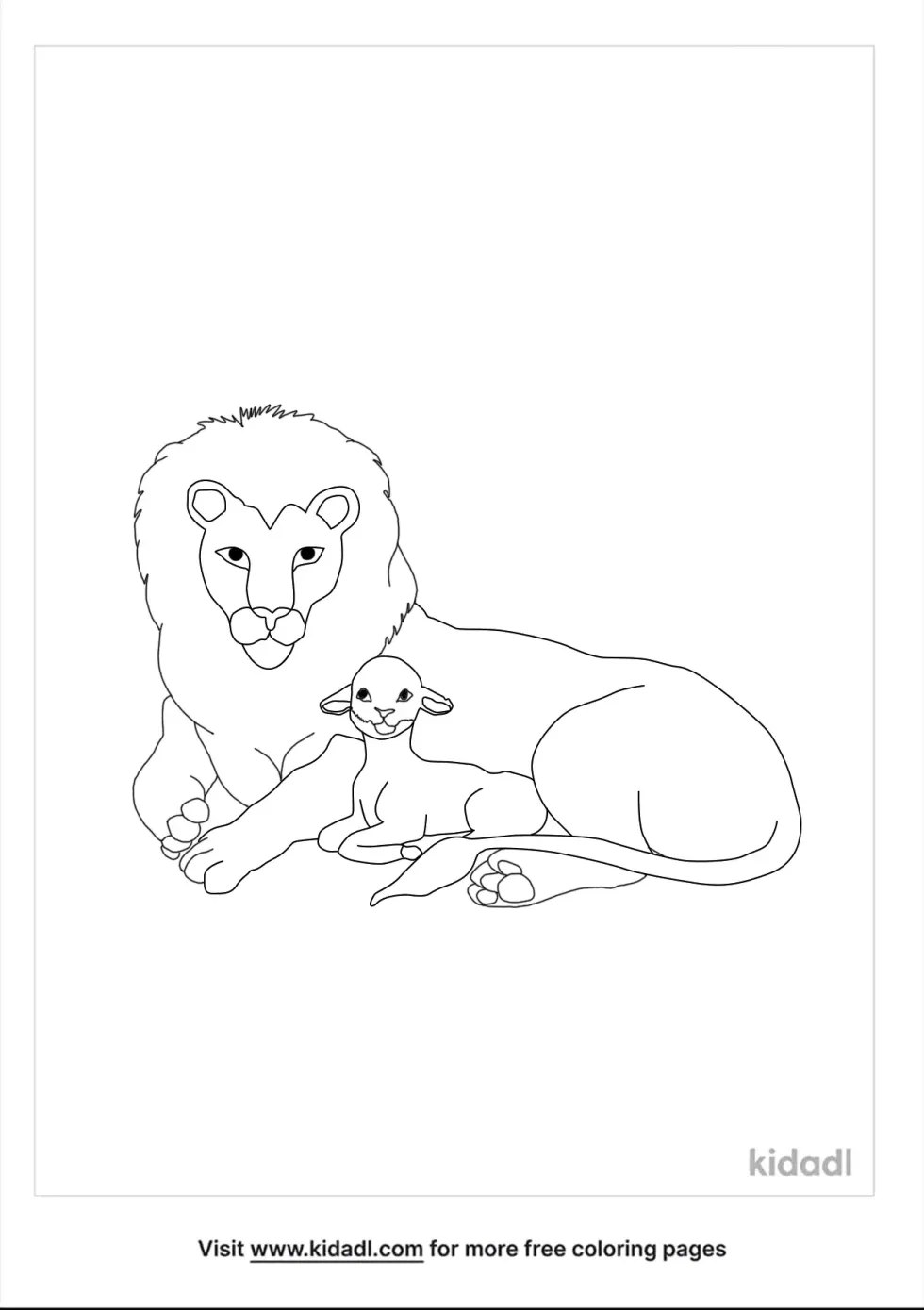 Lion And Lamb Lie Down Together | Kidadl