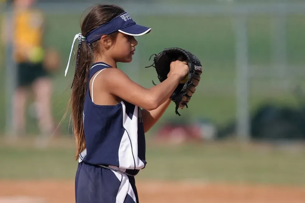 A baseball girl