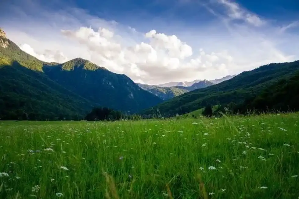 A beautiful landscape view of a valley