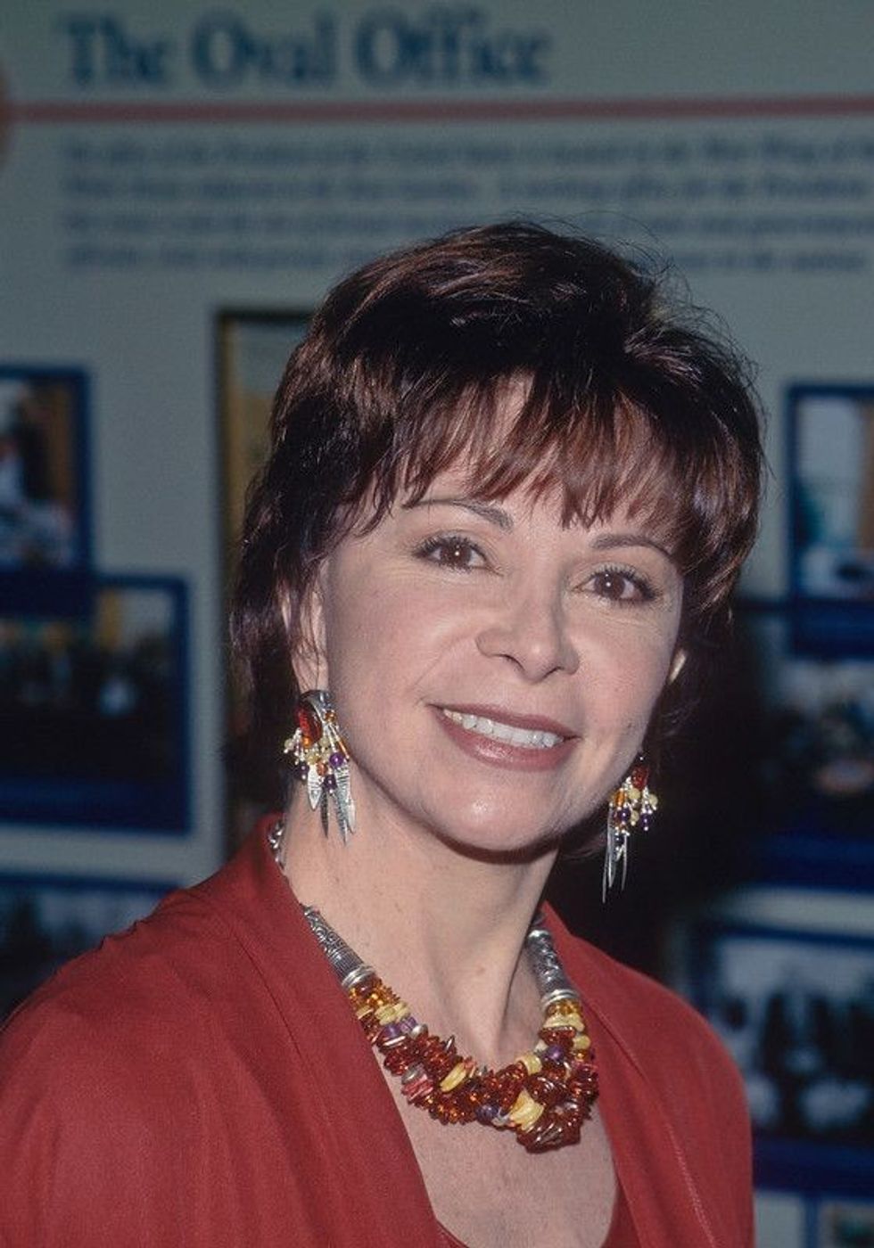 A beautiful picture of Isabel Allende from an event