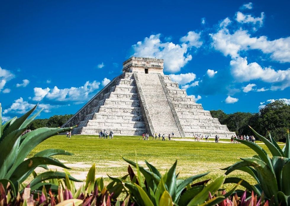 A beautiful view of a ancient building