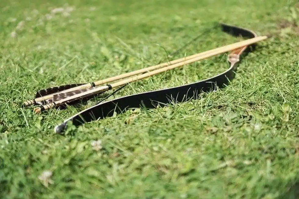 A bow and arrow has always been Green Arrow's trusted weapon.