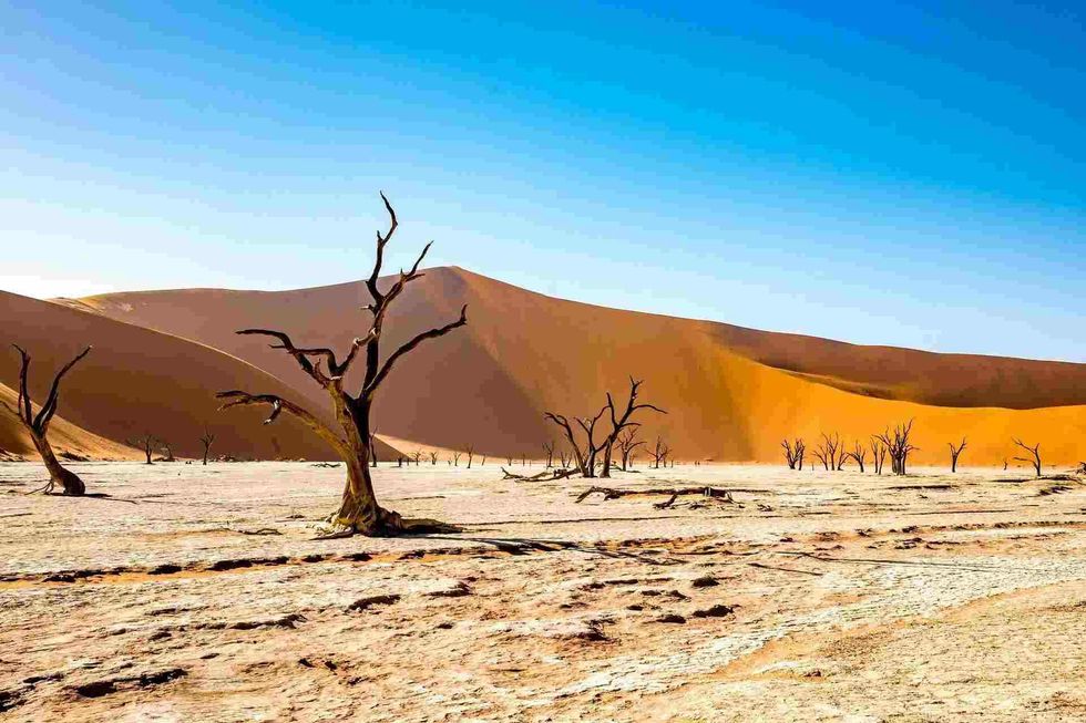A desert mirage is a naturally occurring optical phenomenon