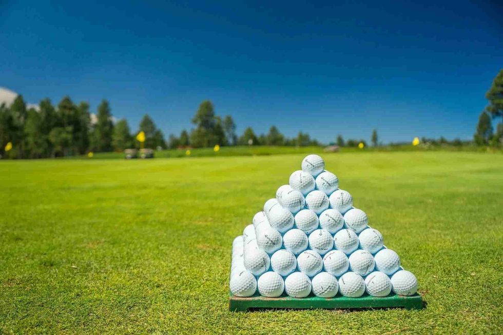 A dimpled golf ball has a lot of science involved in it