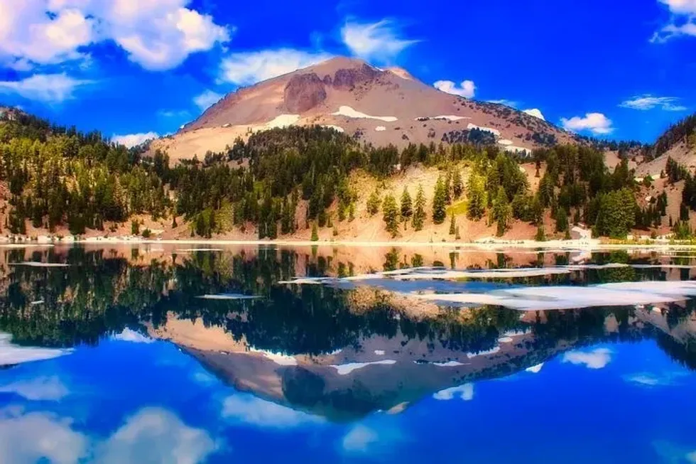 A famous Lassen volcanic national park fact is the park has all four kinds of volcanoes inside it.