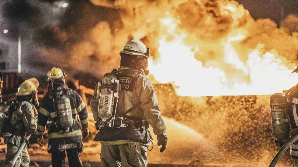A fire station is where firefighters are stationed and respond to disasters