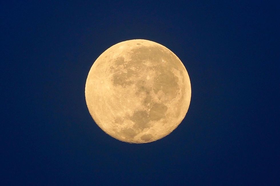 A full moon is the lunar phase.