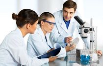 A group of scientist working together.