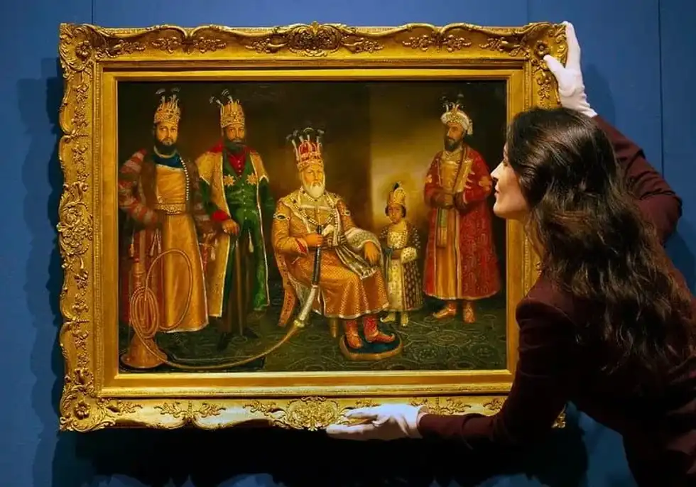 A painting from the Eastern Encounters exhibition at The Queen’s Gallery, Edinburgh.