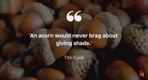 Acorn quote by Tim Cook