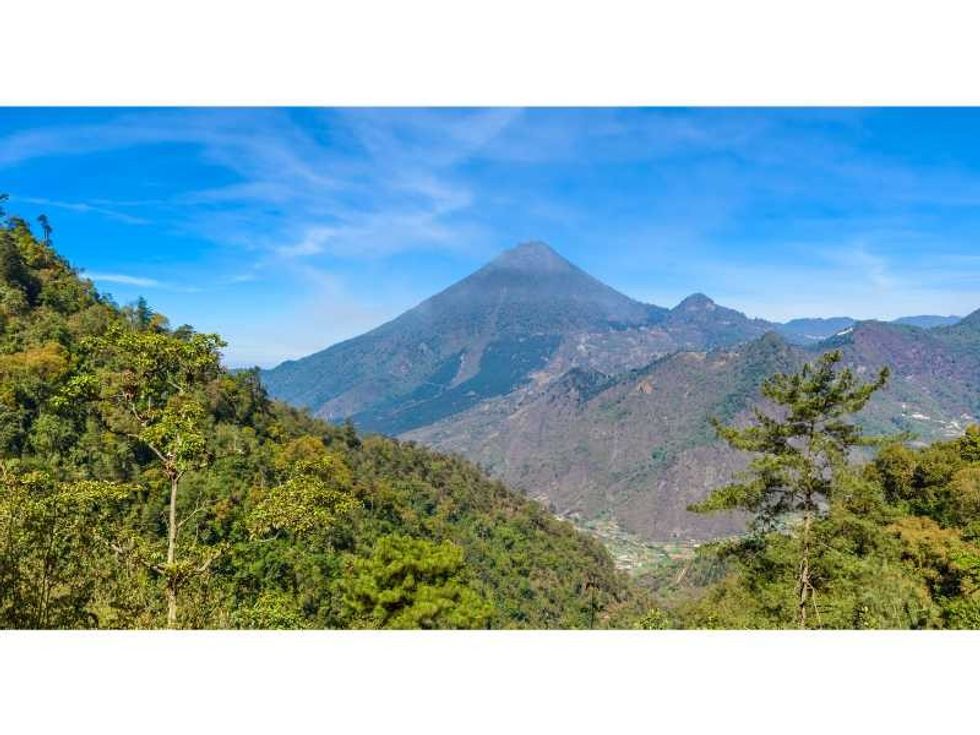 Active Volcanoes in the highlands of Guatemala