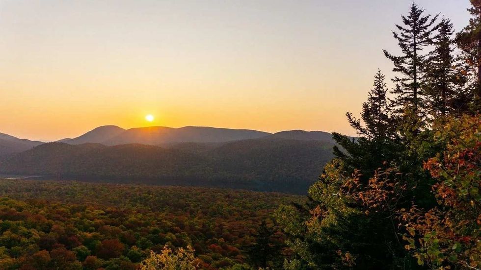 Adirondack Mountains are a spectacular landmark of New York.