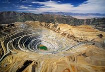 Aerial view of Kennecott's Bingham Canyon Mine