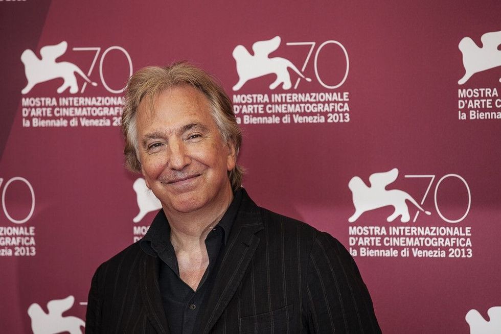 Alan Rickman attend 'Une promesse' photocall during the 70th Venice Film Festival