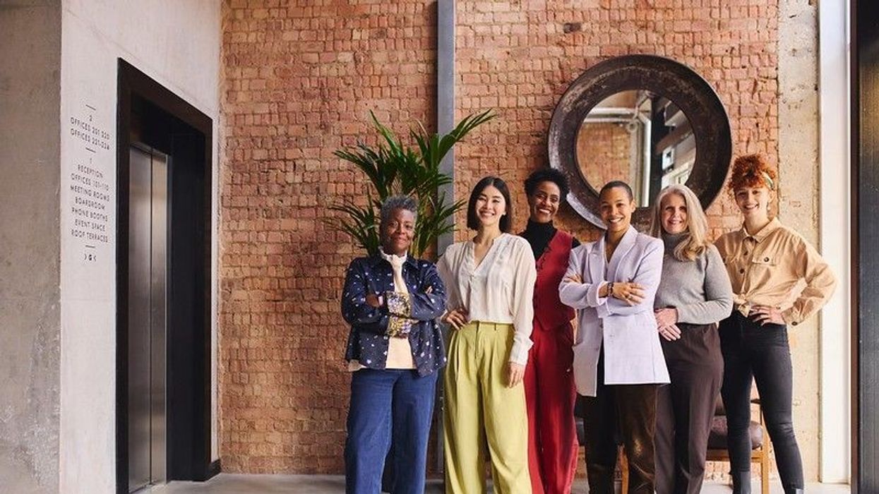 American multi ethnic group of women in business.