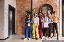 American multi ethnic group of women in business.