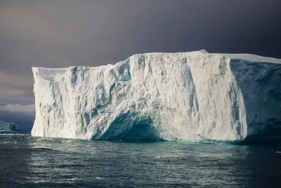 An image of Ilulissat Icefjord in Greenland