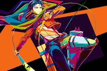 Anime of attack on titan in popart