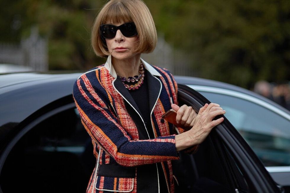 Anna Wintour arrives at Tod's fashion show, Milan Fashion Week Fall/Winter 2016