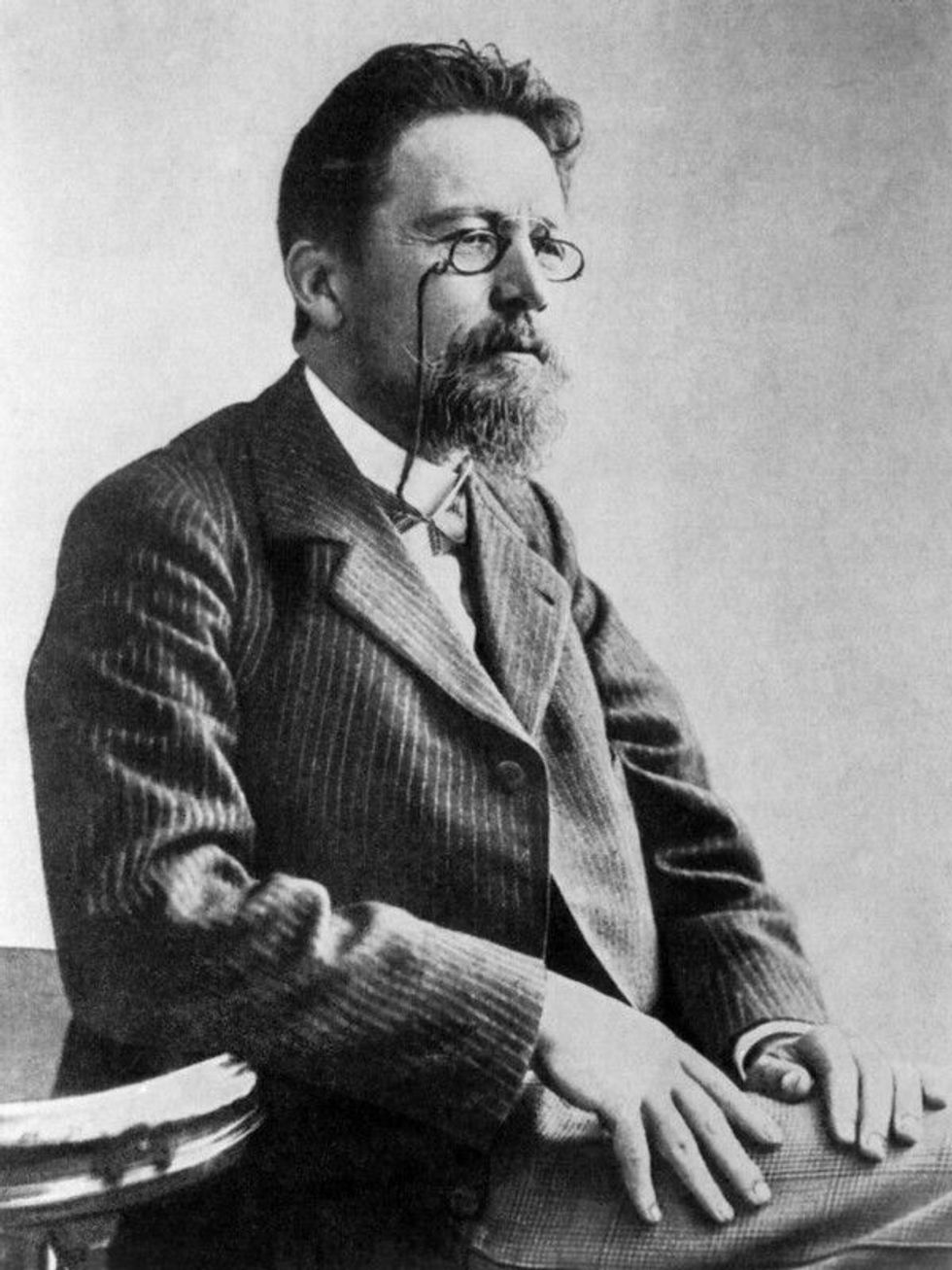 Anton Chekhov lost in a deep thought