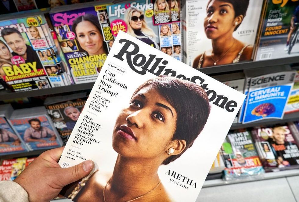 Aretha Franklin magazine cover