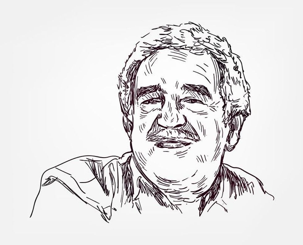 Artistic pic of Gabriel Garcia Marquez 