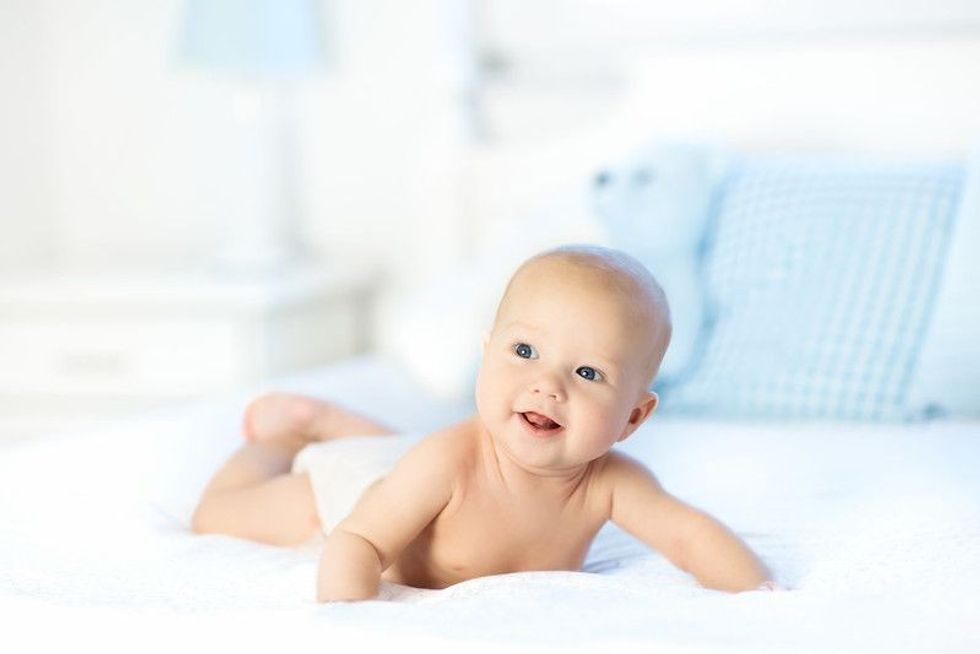 Baby boy Joseph laying on bed - Nicknames