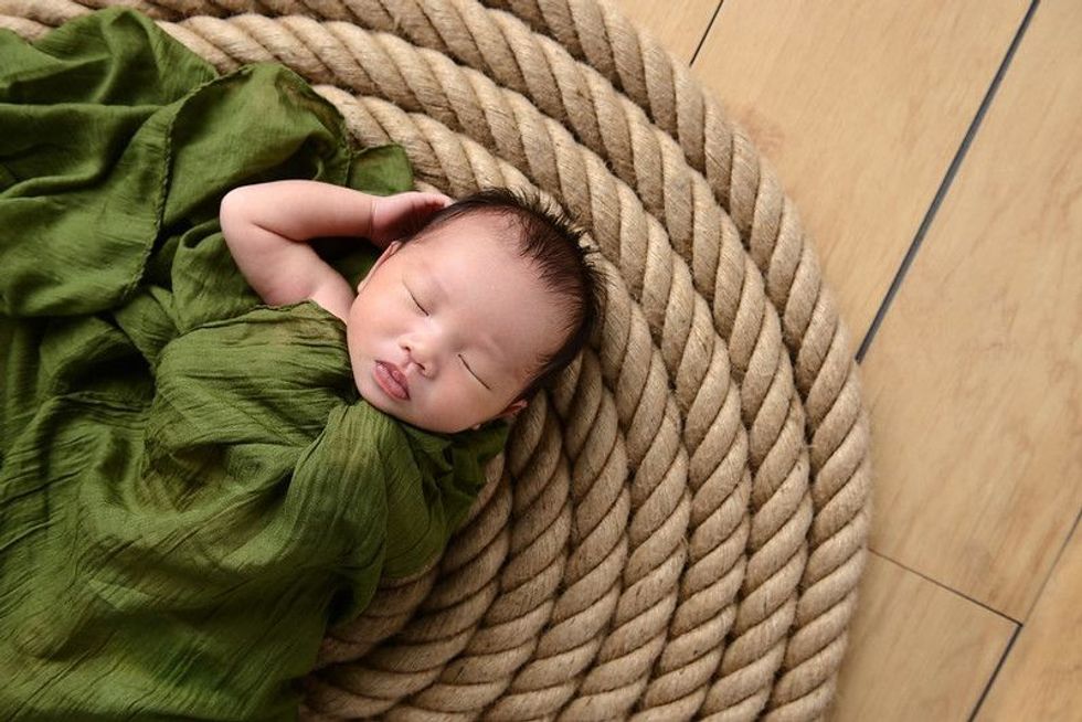Baby in green sleeping - Nicknames