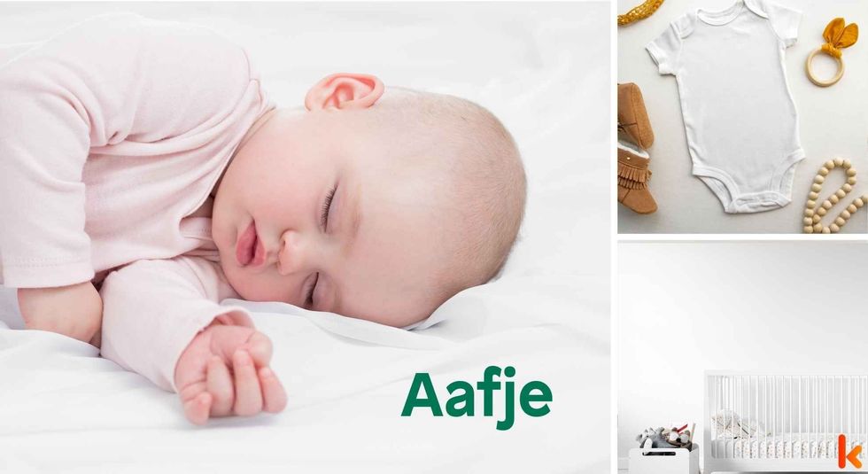 Baby name Aafje - cute baby, clothes, crib, accessories and toys.