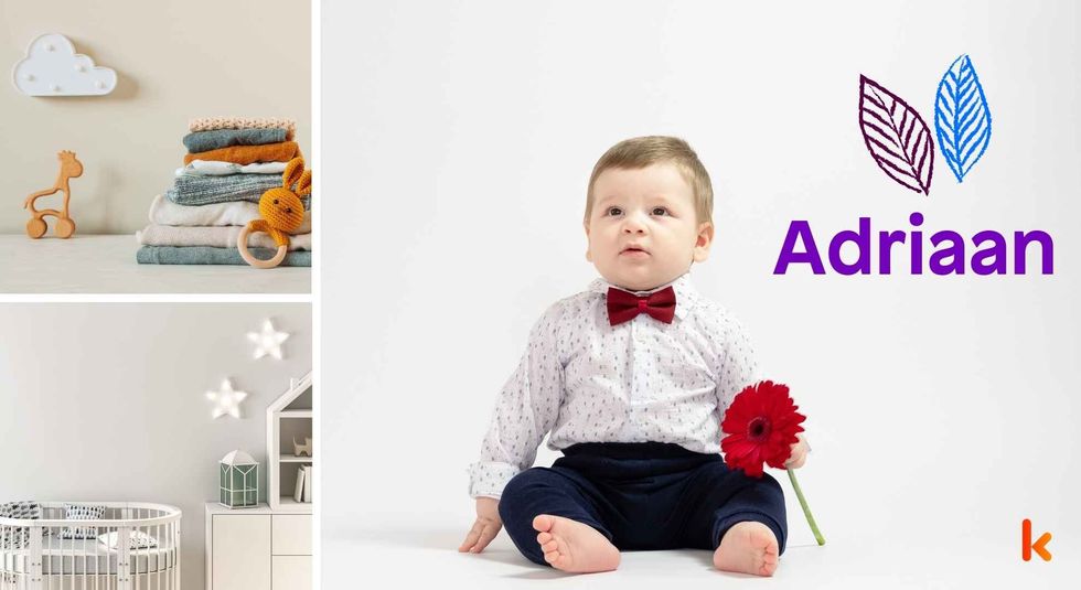 Baby name Adriaan - cute baby, clothes, crib, accessories and toys.