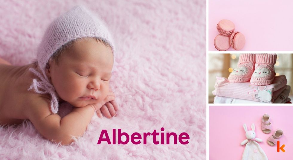 Baby name Albertine - cute, baby, macaron, toys, clothes