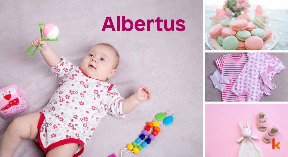 Baby name Albertus - cute, baby, macaron, toys, clothes