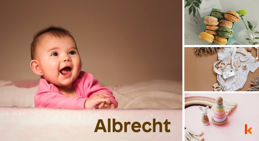 Baby name Albrecht - cute, baby, macaron, toys, clothes