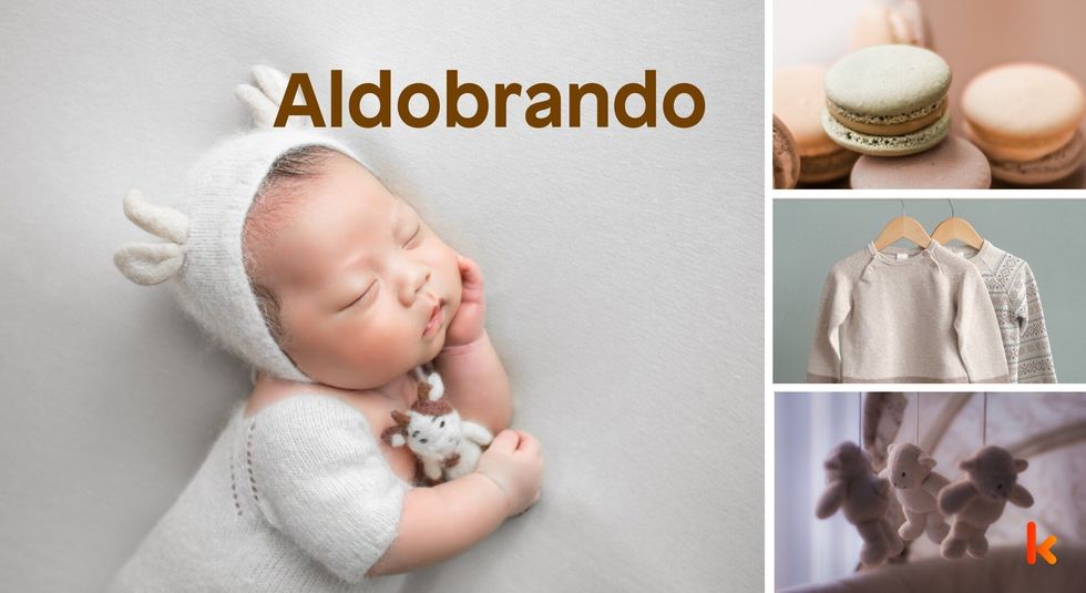 Baby name Aldobrando - cute, baby, macaron, toys, clothes