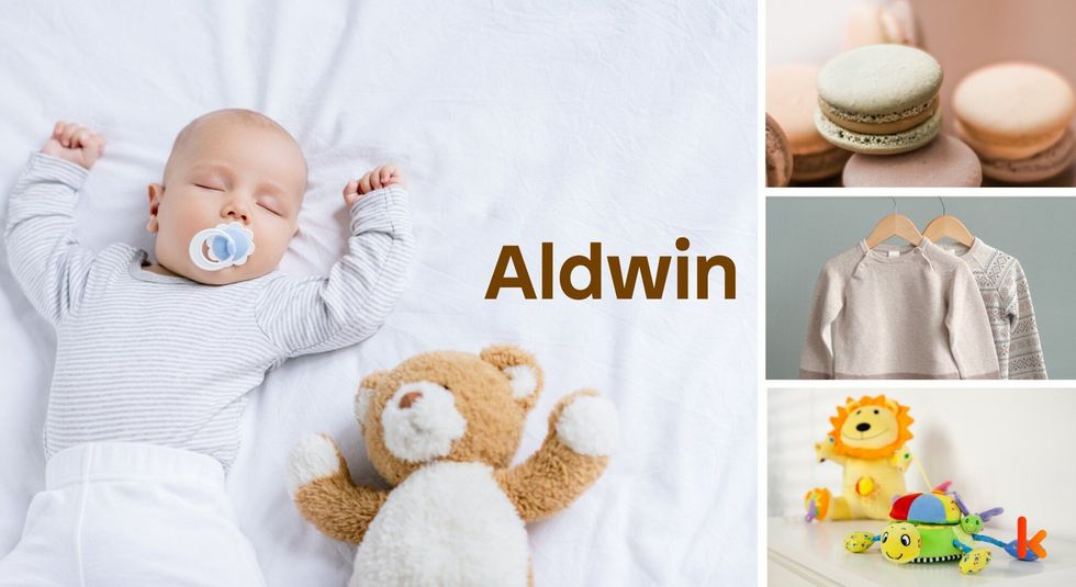 Baby name Aldwin - cute, baby, macaron, toys, clothes
