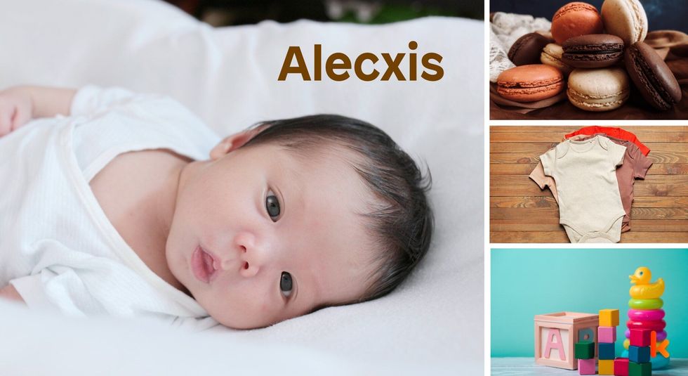 Baby name Alecxis - cute, baby, macaron, toys, clothes