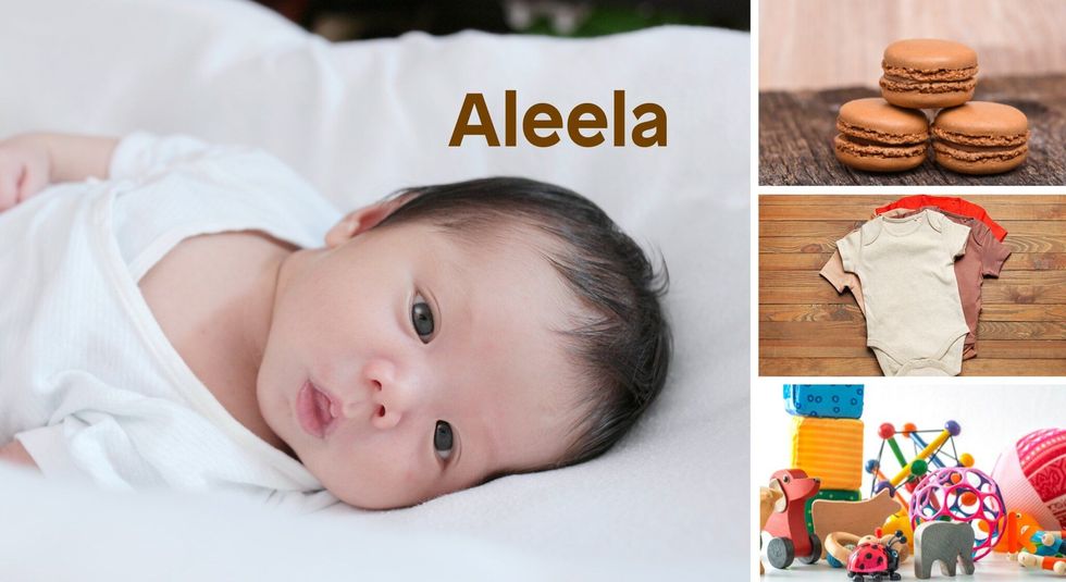 Baby name Aleela - cute, baby, macaron, toys, clothes