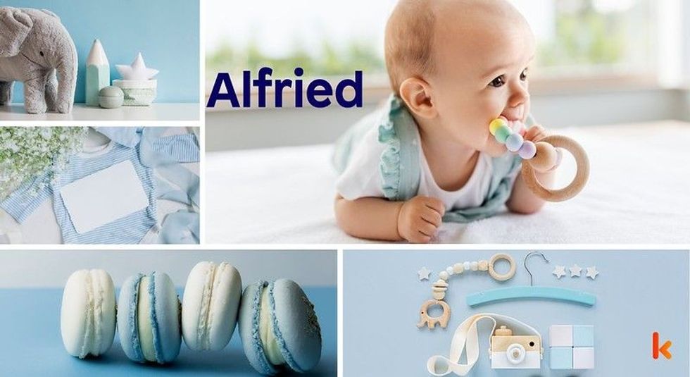 Baby name Alfried - cute baby, baby toys, baby clothes, baby accessories & macarons