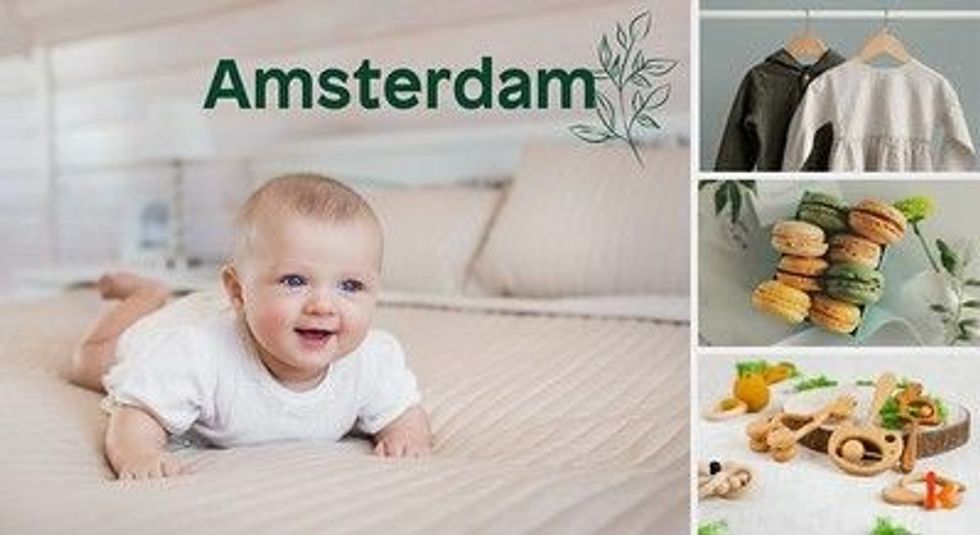 Baby name Amsterdam - cute baby, clothes, macarons & teether