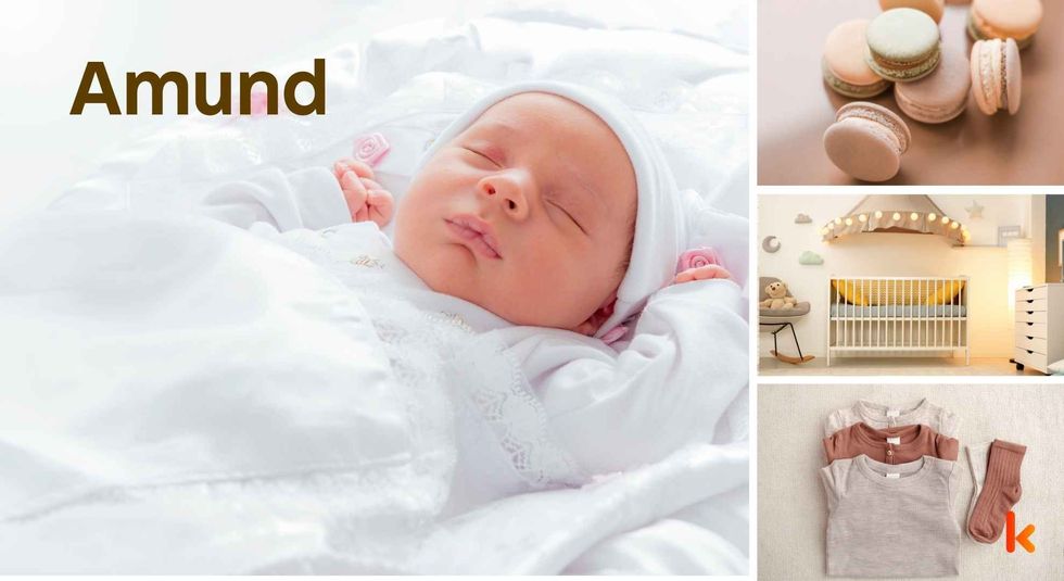 Baby name Amund - cute baby, clothes, crib, accessories and toys.