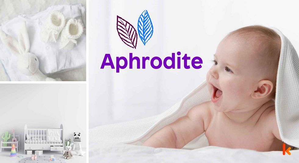 Baby name Aphrodite - cute baby, clothes, crib, accessories and toys.