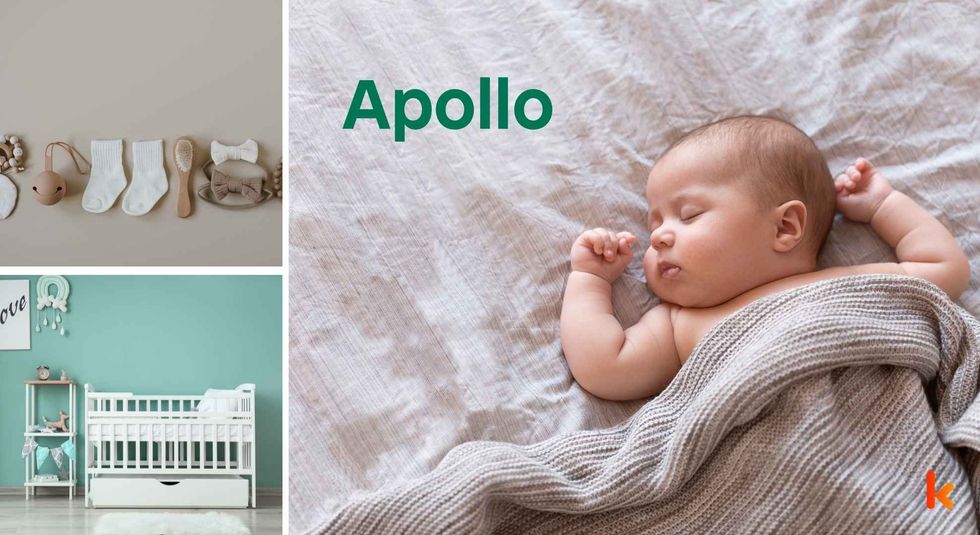 Baby name Apollo - cute baby, clothes, crib, accessories and toys.
