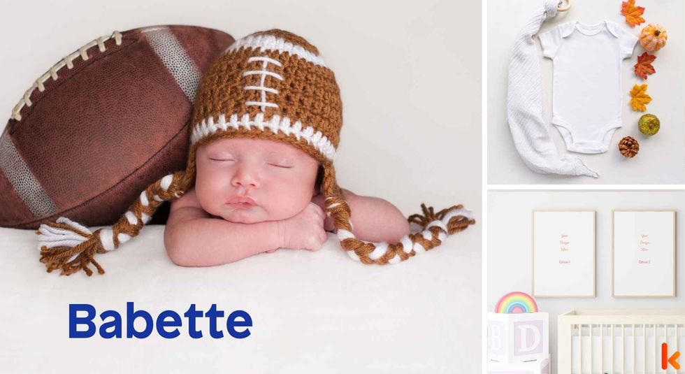 Baby name Babette - cute baby, clothes, crib, accessories and toys.