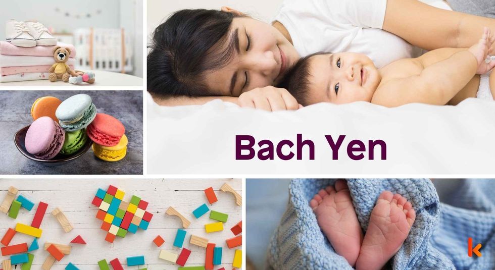 Baby name Bach Yen - cute baby, baby feet, toys, macarons & clothes.