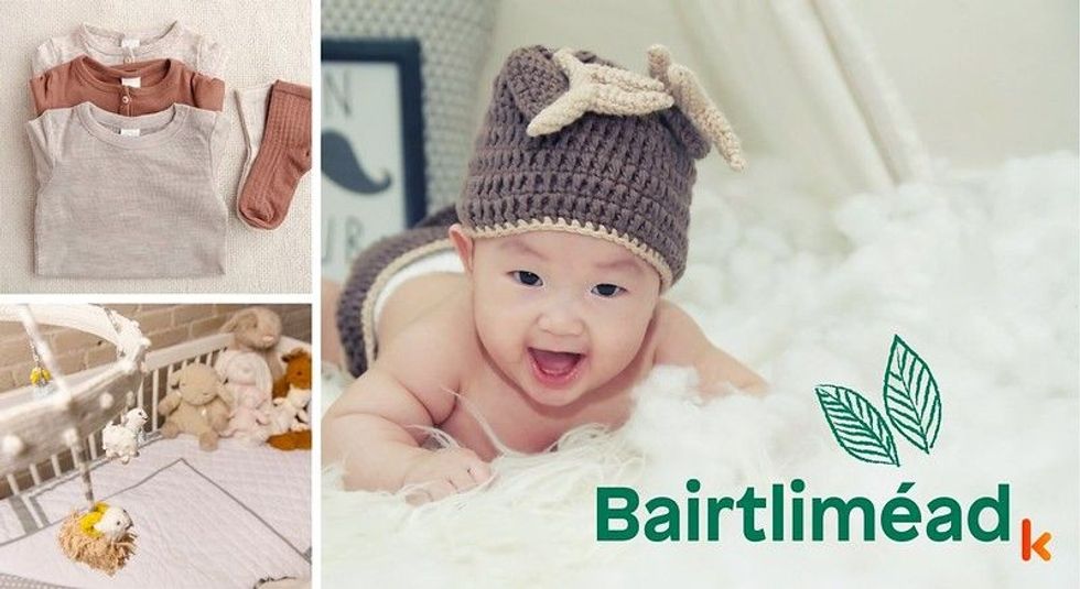 Baby name Bairtliméad - cute baby, clothes, crib, accessories and toys.