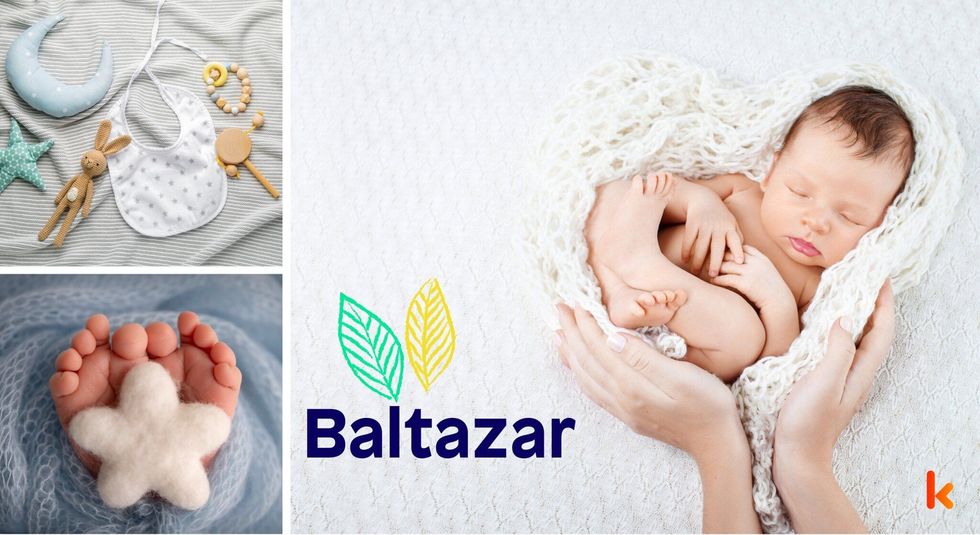 Baby Name baltazar - cute baby, toys & star.