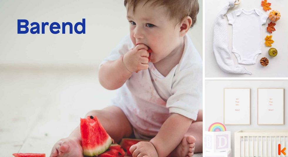 Baby name Barend - cute baby, clothes, crib, accessories and toys.