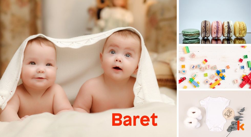 Baby name Baret - cute, baby, toys, clothes, macarons
