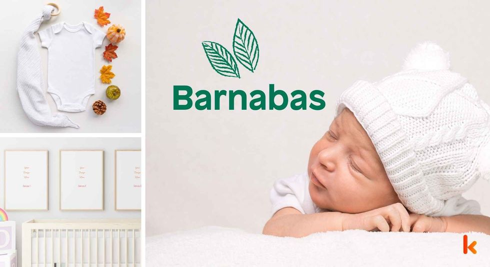 Baby name Barnabas - cute baby, clothes, crib, accessories and toys.